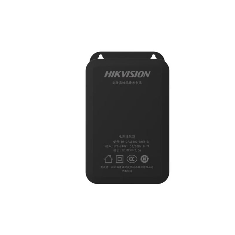 海康威视 DS-2FA1202-B(C)-B 黑色12V/2A壁挂式室内外防水摄像机电源