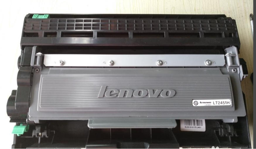 LJ2605D 打开前盖取出硒鼓粉盒整套组件操作图 仪陇打印机维修